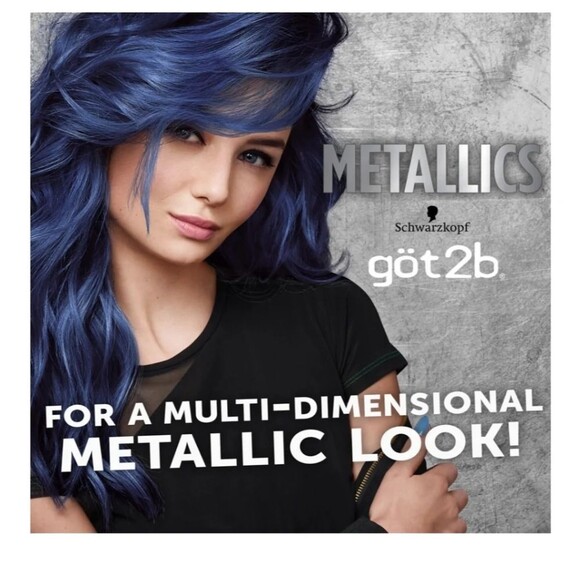 Got2B Hair Color Blue Mercury Metallics NWT Schwarzkopf - Picture 2 of 10